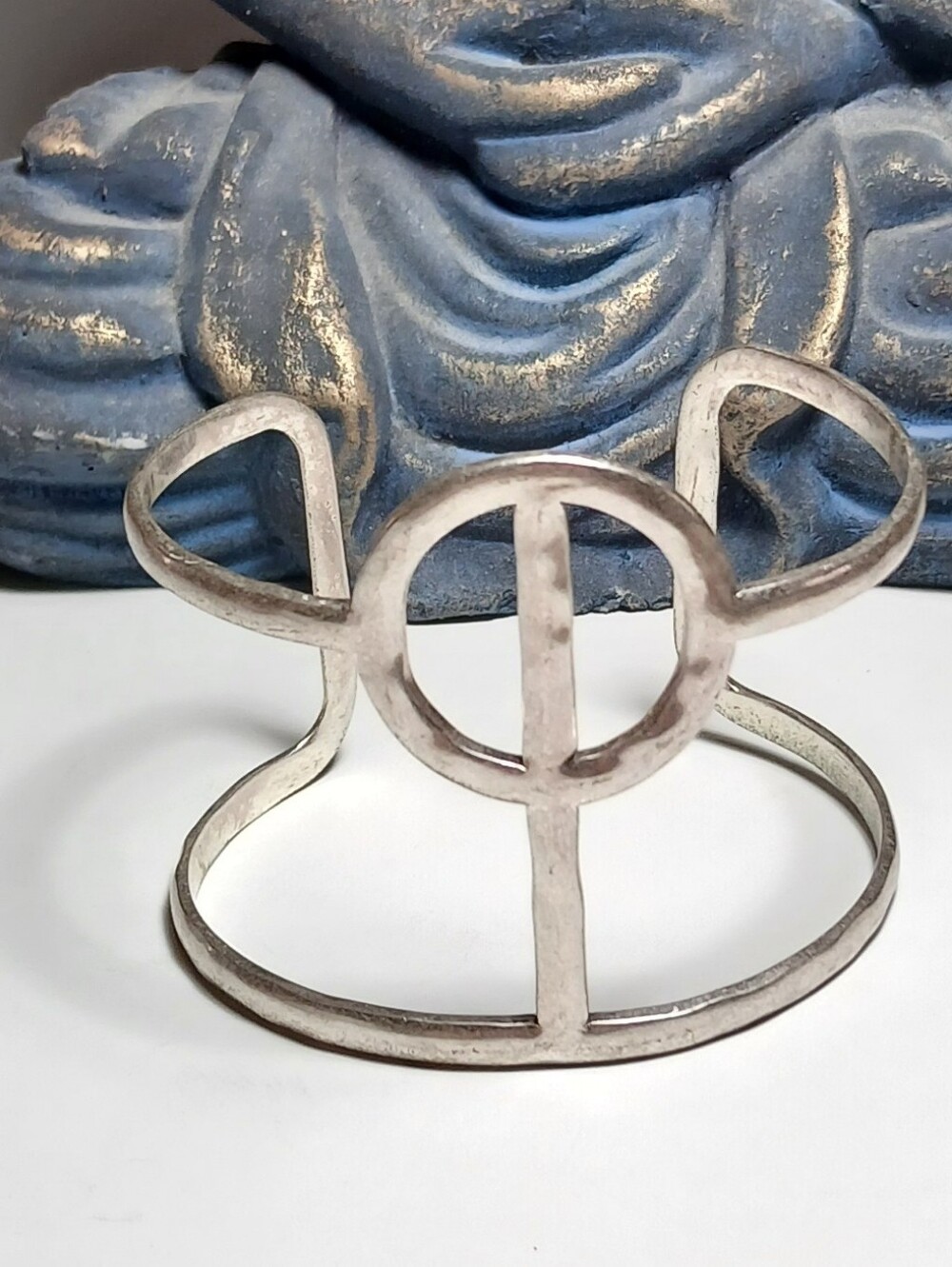 Lucky Brand Silver Boho Style Cuff Bracelet